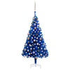 Vidaxl Kunstkerstboom con illuminazione e palline di Natale 120 cm PVC Blue