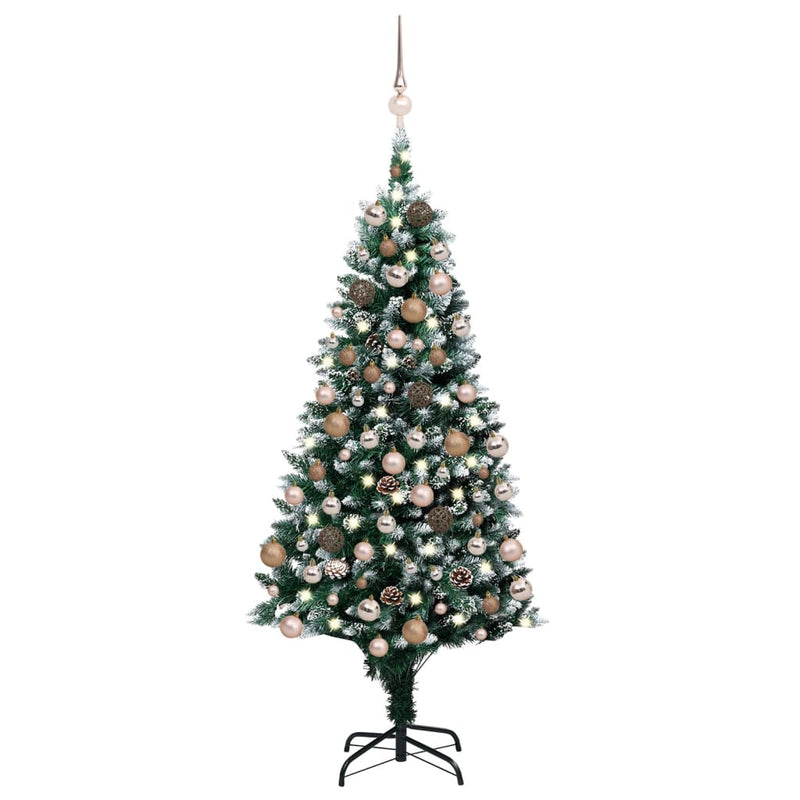 Vidaxl Kunstkerstboom con iluminación de bolas de Navidad Denne Cones 180 C5