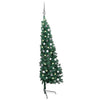 VidaXL Kunstkerstboom with lighting and Christmas balls Half 210 cm Green