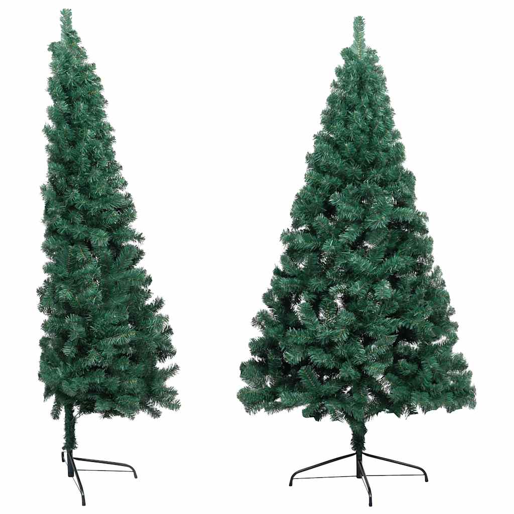 Vidaxl Kunstkerstboom con illuminazione e palle di Natale mezzo verde 240 cm