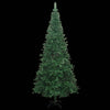 Vidaxl Kunstkerstboom con iluminación y bolas de Navidad l 240 cm verde