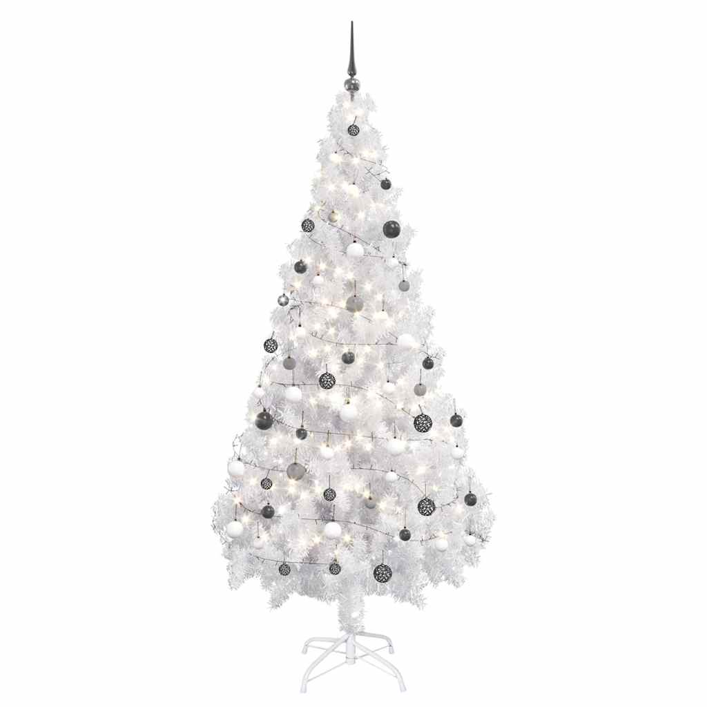 Vidaxl Kunstkerstboom with lighting and Christmas balls 620 branches 180 cm