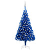 Vidaxl Kunstkerstboom con illuminazione e palline di Natale 120 cm PVC Blue