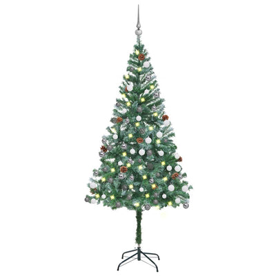 Vidaxl Kunstkerstboom con iluminación de bolas de Navidad Pine Cones 180 cm