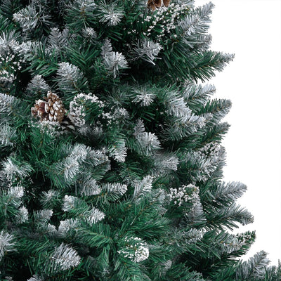 Vidaxl Kunstkerstboom con iluminación de bolas de Navidad Pine Cones 180 cm
