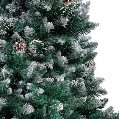 VidaXL Kunstkerstboom with lighting Christmas balls pine cones 180 cm