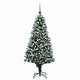 VidaXL Kunstkerstboom with lighting Christmas balls Pine cones 210 cm