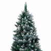Vidaxx árbol de Navidad artificial con LED y bolas navideñas y piñas 240 cm