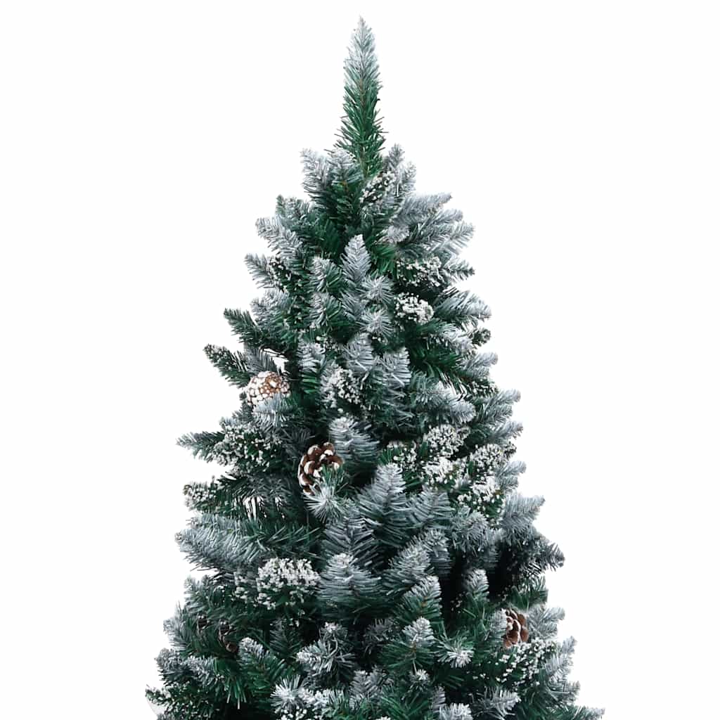 Vidaxx árbol de Navidad artificial con LED y bolas navideñas y piñas 240 cm
