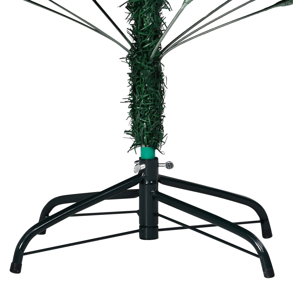 Vidaxl kunstkerstboom met verlichting en kerstballen 180 cm pvc groen