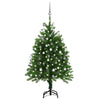 Vidaxl Kunstkerstboom con iluminación y bolas de Navidad de 120 cm verde
