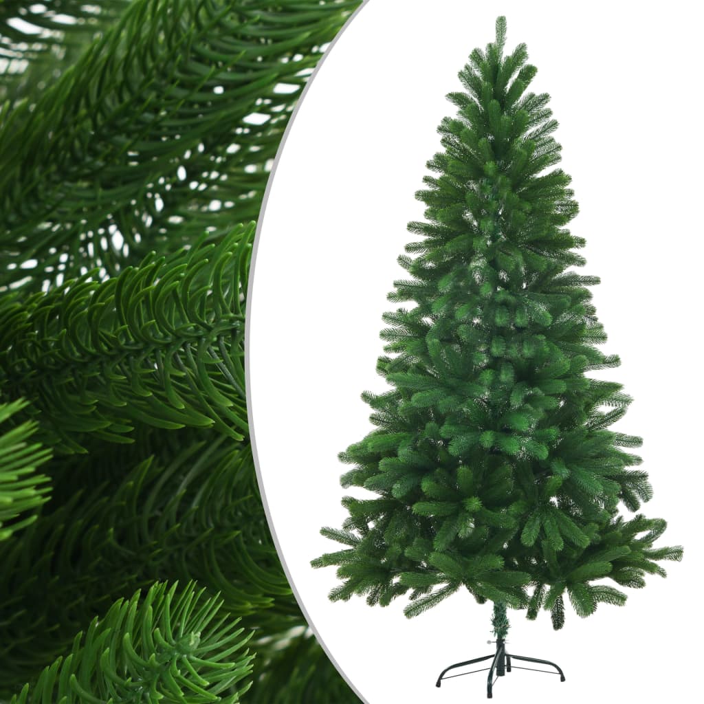 Vidaxl Kunstkerstboom con iluminación y bolas de Navidad de 150 cm verde
