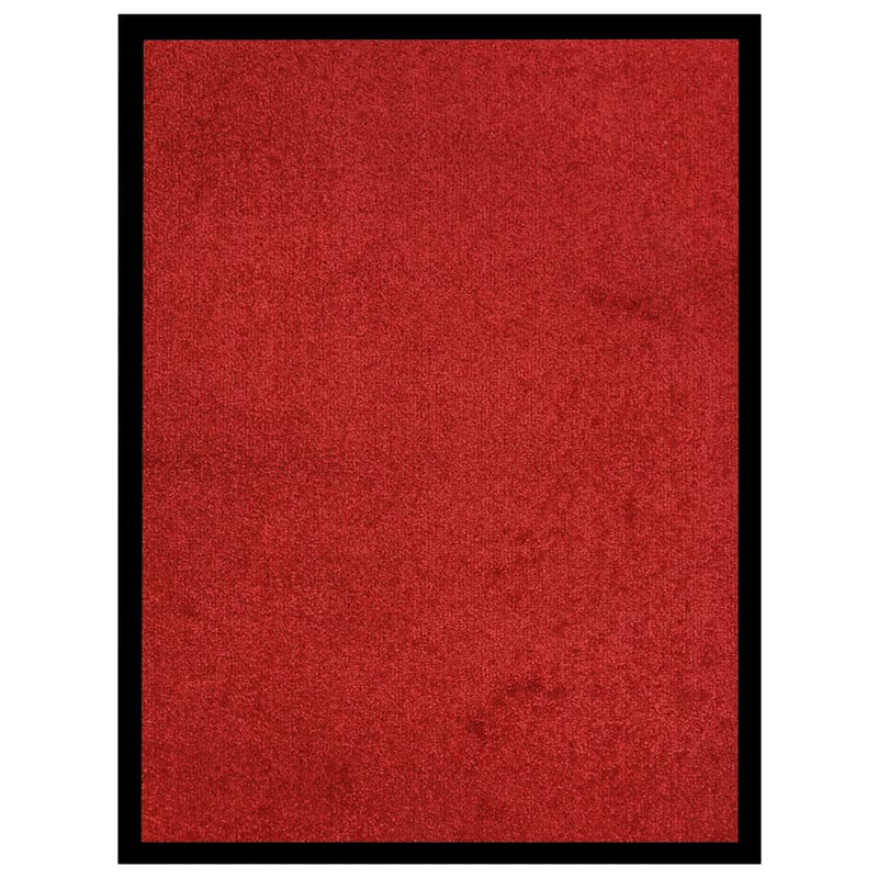 Vidaxl deurmat 60x80 cm rood