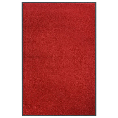 Vidaxl felpudo 80x120 cm rojo