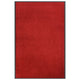 Vidaxl felpudo 80x120 cm rojo