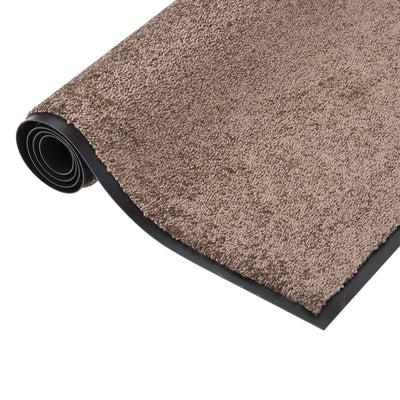 Vidaxl felpudo 80x120 cm marrón