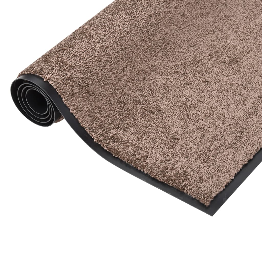 Vidaxl felpudo 80x120 cm marrón