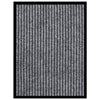 Vidaxl deurmat 40x60 cm gestreept grijs