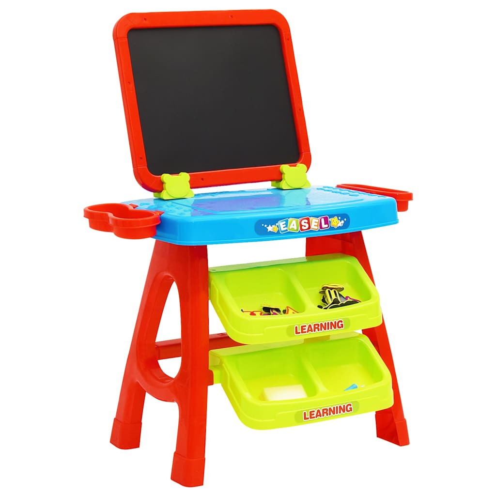 Vidaxl Story Stort per i bambini cavalletto e imparare 3-in-1