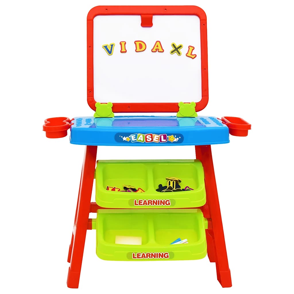 Vidaxl Story Stort per i bambini cavalletto e imparare 3-in-1