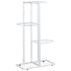 Vidaxl bloemenstandaard met 4 lagen 43x22x76 cm metaal wit