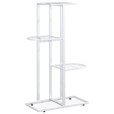 Vidaxl Flower Standard con 4 strati 43x22x76 cm di metallo bianco