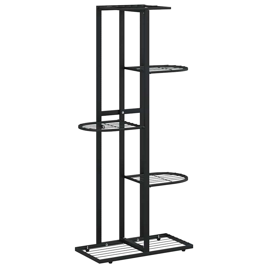 Vidaxl Flower Standard con 5 strati 43x22x98 cm di metallo nero