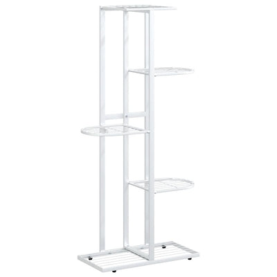 Vidaxl Flower Standard con 5 strati 43x22x98 cm di metallo bianco