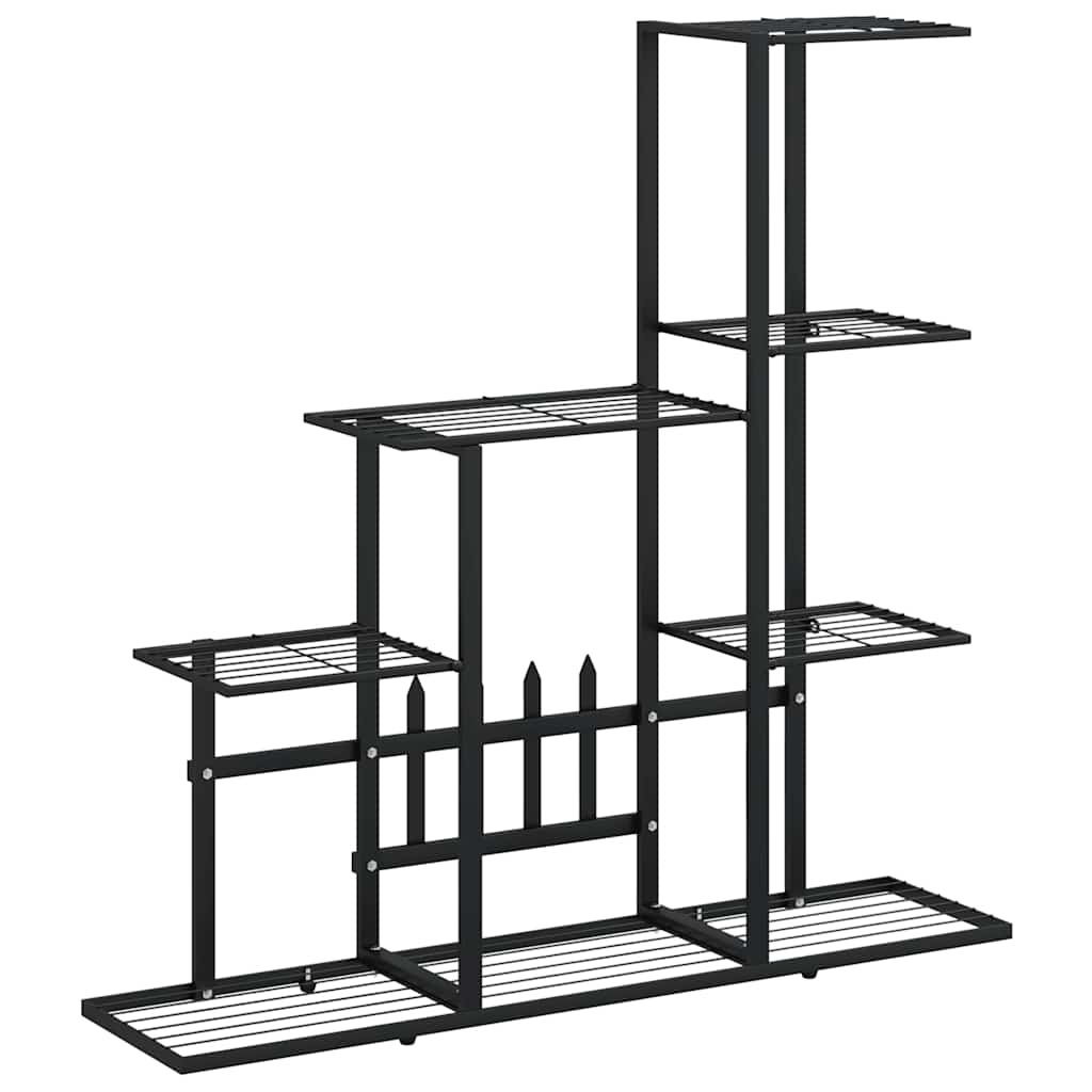 Vidaxl Flower Standard 94.5x25x88 cm metallo nero