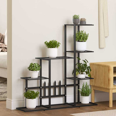 Vidaxl Flower Standard 94.5x25x88 cm metallo nero