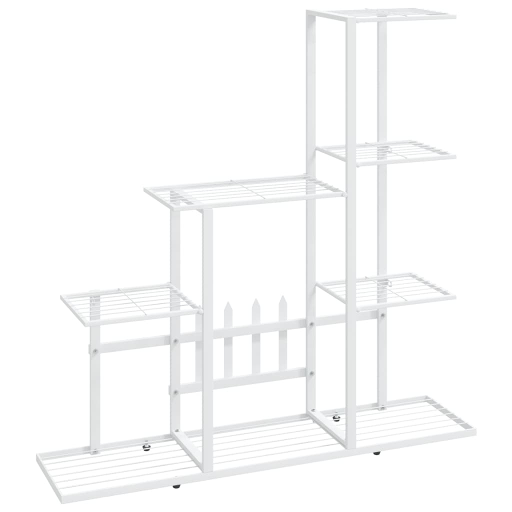 Vidaxl Flower Standard 94.5x25x88 cm metallo bianco