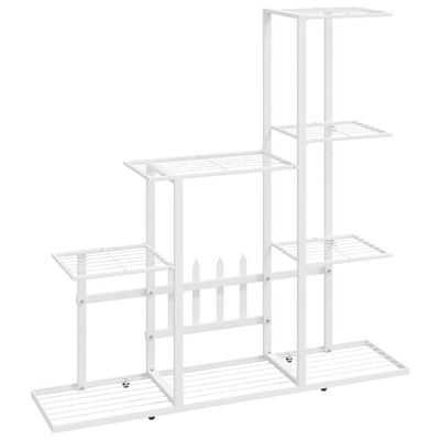 Vidaxl Flower Standard 94.5x25x88 cm metallo bianco