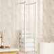 Vidaxl handdoekenrek 25x20x95 cm staal wit