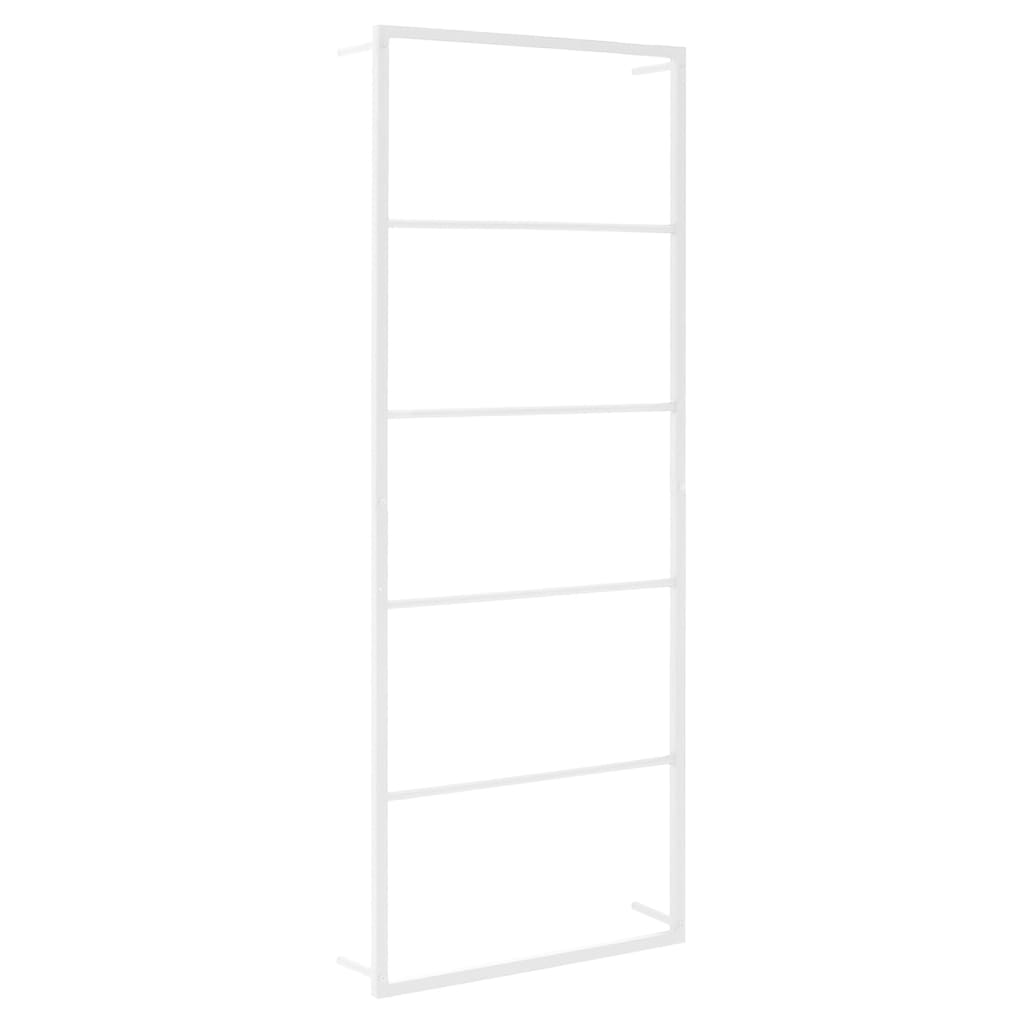 Vidaxl Rack de toalla 45x10x115 cm de acero blanco