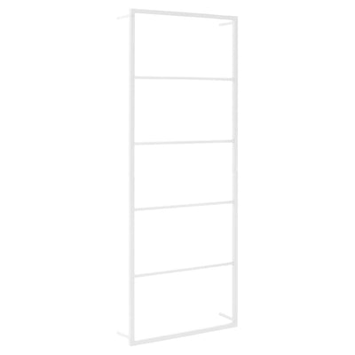 Rack per asciugamano Vidaxl 45x10x115 cm acciaio bianco