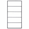Rack per asciugamano Vidaxl 60x10x116 cm in acciaio nero