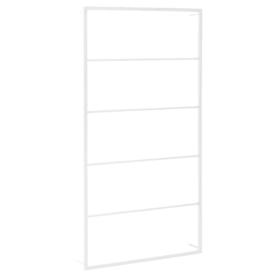 Rack per asciugamano Vidaxl 60x10x116 cm acciaio bianco