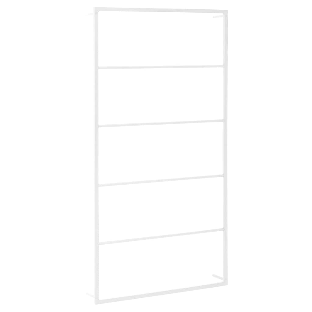 Rejilla de toallas Vidaxl 60x10x116 cm de acero blanco