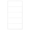 Rejilla de toallas Vidaxl 60x10x116 cm de acero blanco