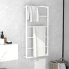 Vidaxl handdoekenrek wit 60x10x116 cm staal
