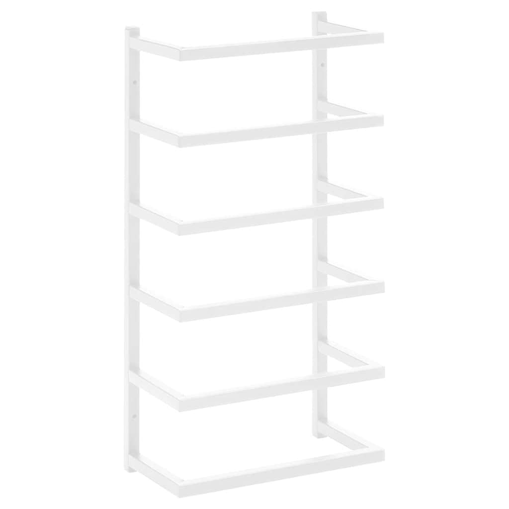 Vidaxl handdoekenrek 24x12x48 cm staal wit