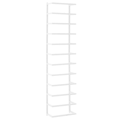 Rack per asciugamano Vidaxl 24x12x96 cm acciaio bianco