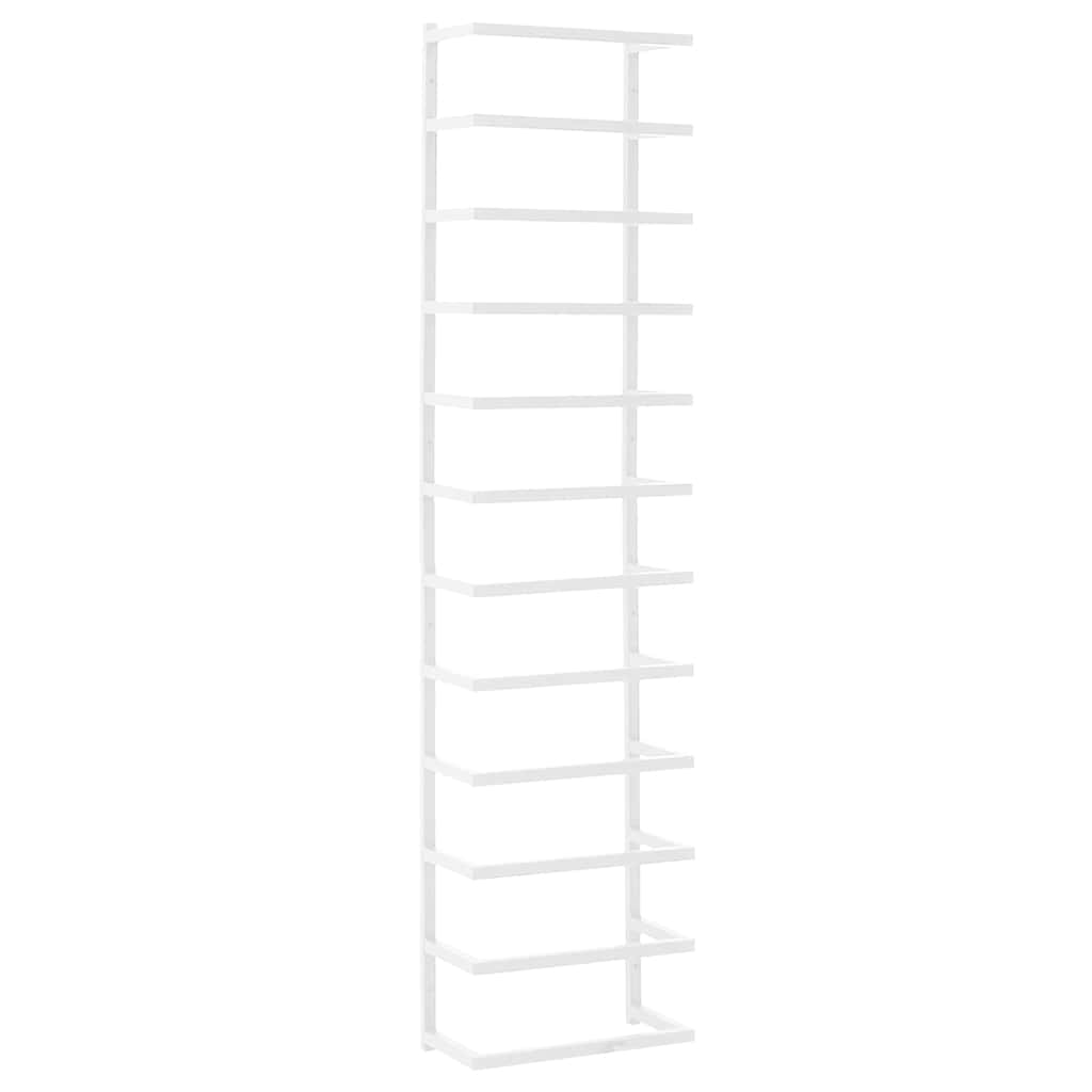 Rejilla de toallas Vidaxl 24x12x96 cm de acero blanco