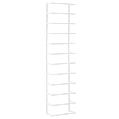 Rack per asciugamano Vidaxl 24x12x96 cm acciaio bianco