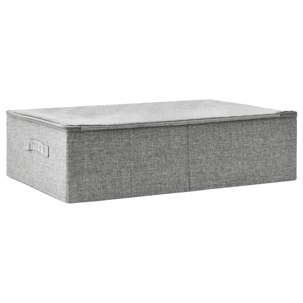 Caja de almacenamiento de Vidaxl 70x40x18 CM Fabric Gray