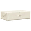 Vidaxl Storage Box 70x40x18 cm Crema in tessuto