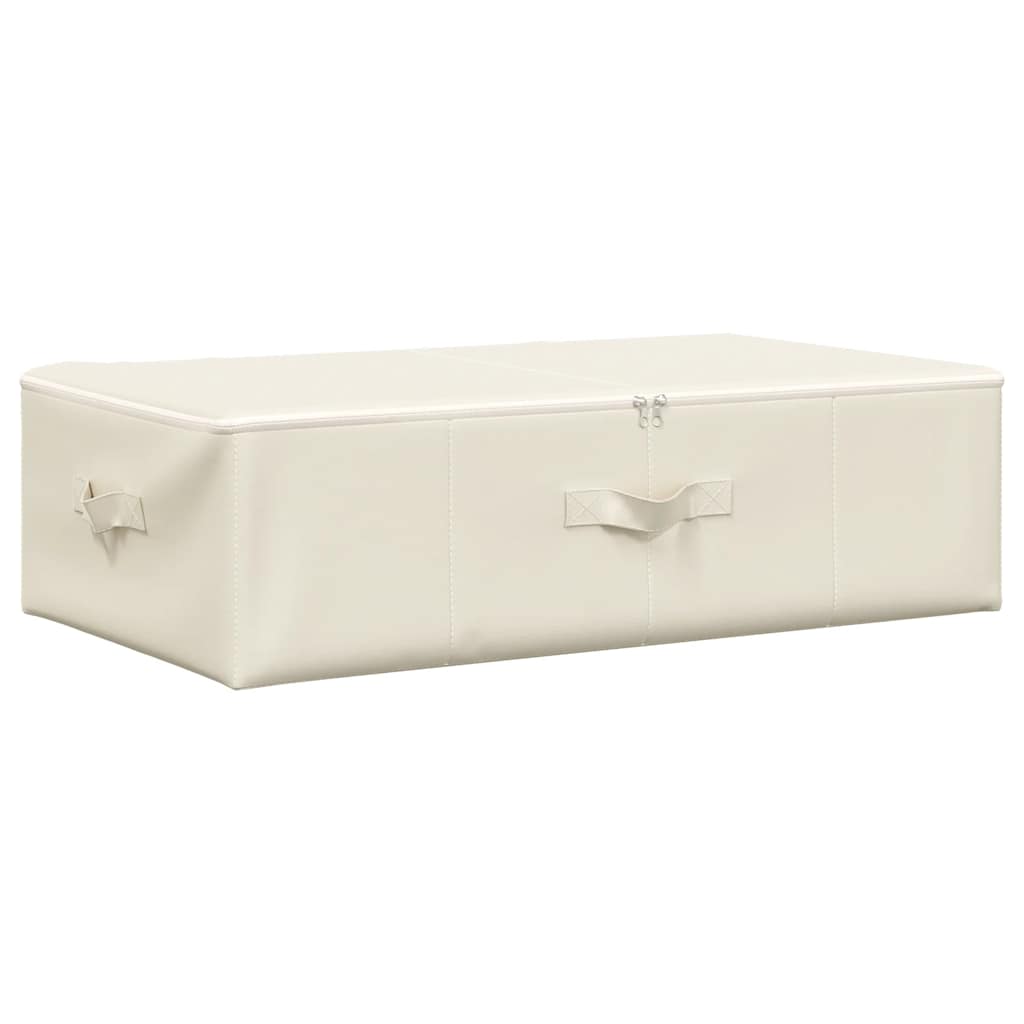 Vidaxl Storage Box 70x40x18 cm Crema in tessuto
