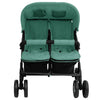 Cochecito VidaXL Twin Verde Acero