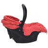 VIDAXL BABY AUTO SEDILE 42x65x57 cm rosso