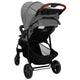 vidaXL Passeggino 2 in 1 Acciaio Grigio Chiaro